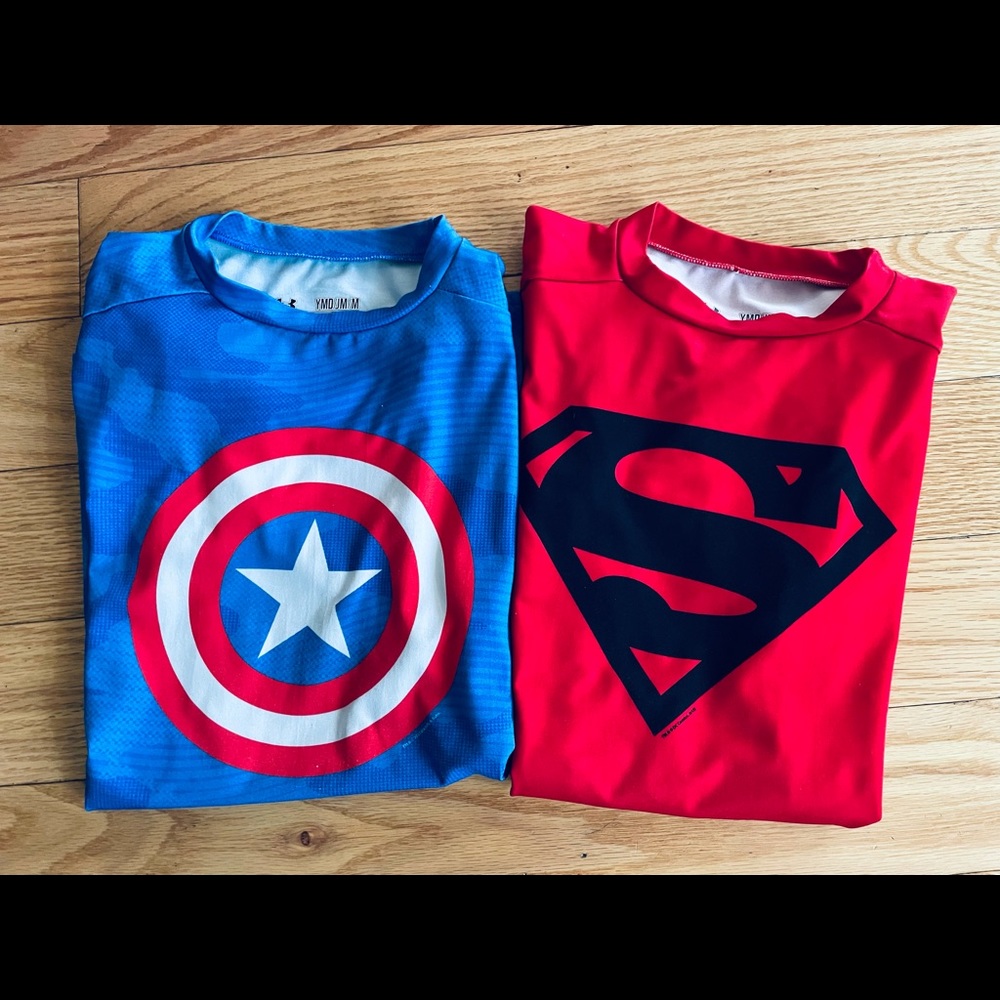 Under Armour Superman and Captain America